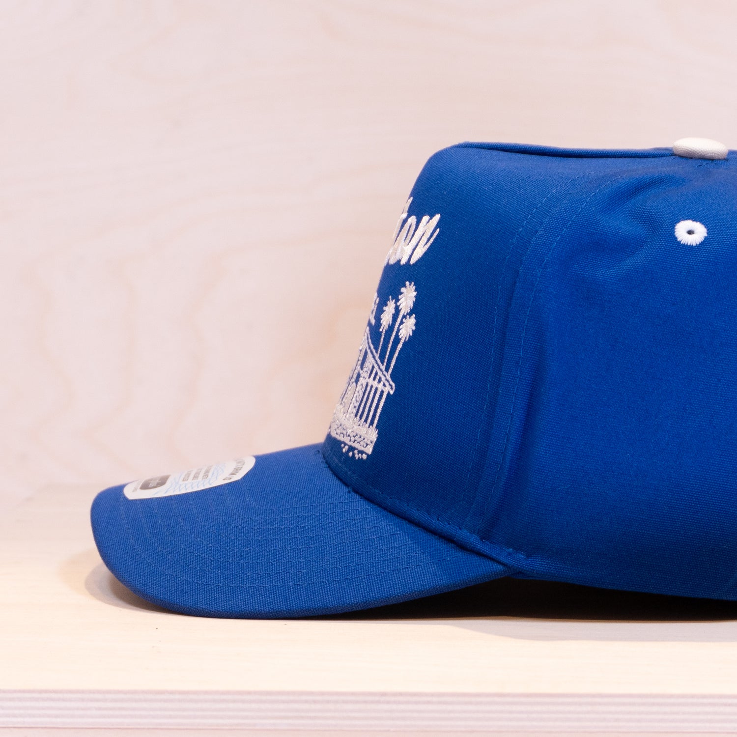 Brixton Motel C NP HP Snapback Cap Electric Blue/Off White