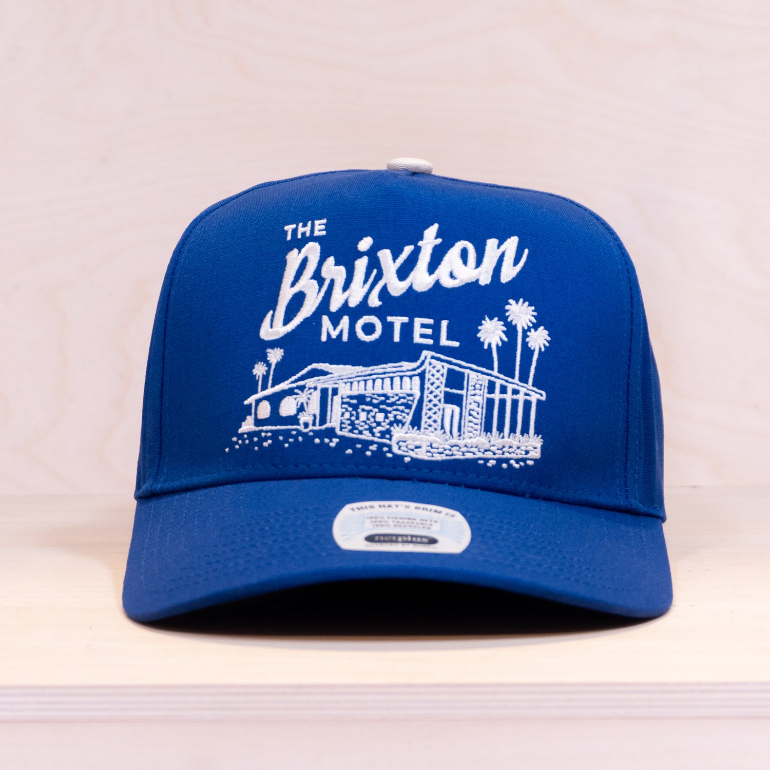 Brixton Motel C NP HP Snapback Cap Electric Blue/Off White
