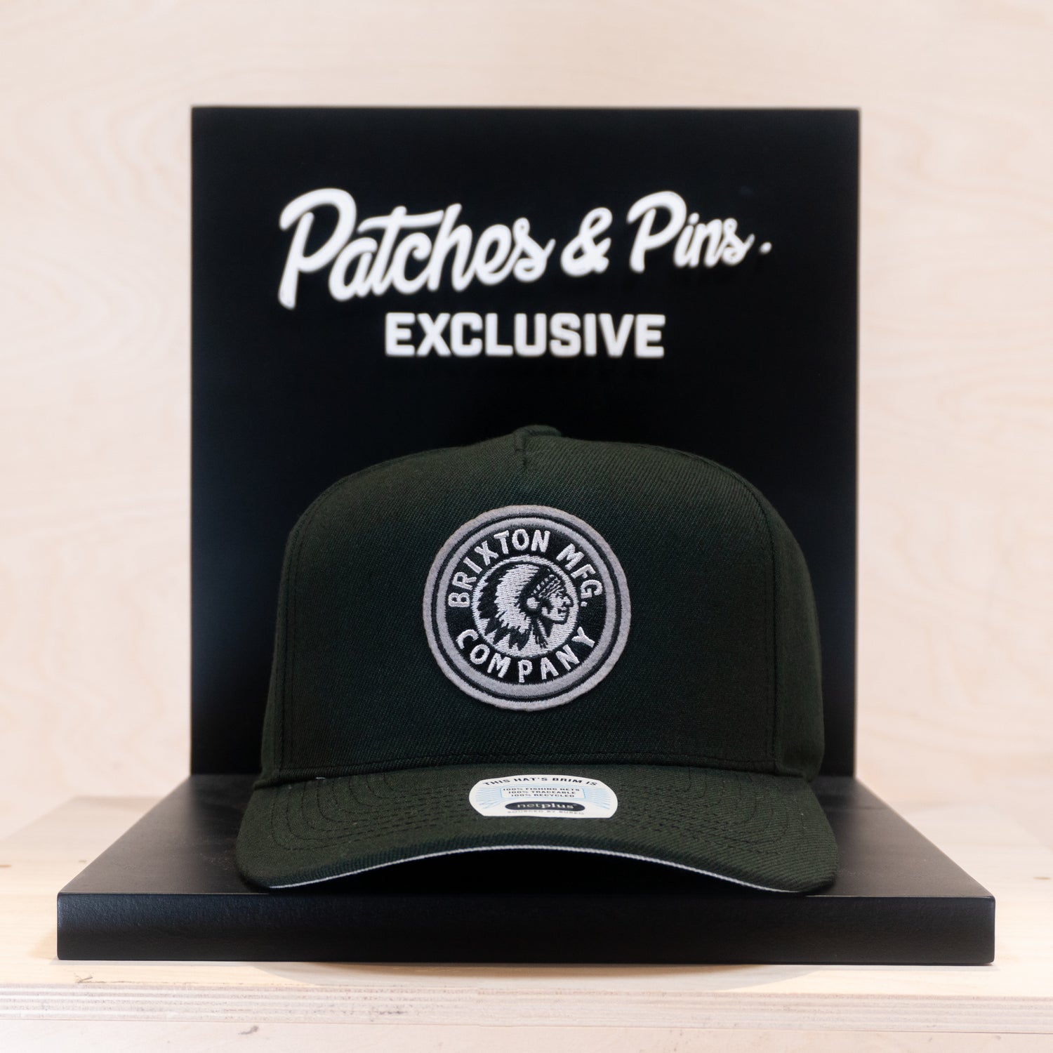 Brixton Patches Exclusive Rival C MP B-Frame Cap Black/Grey