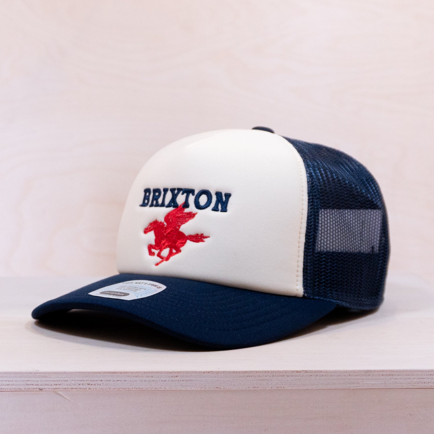 Brixton Pegasus Foam Trucker Cap Whitecap/Navy