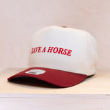 Brixton Save A Horse MP Snapback Crimson/Off White