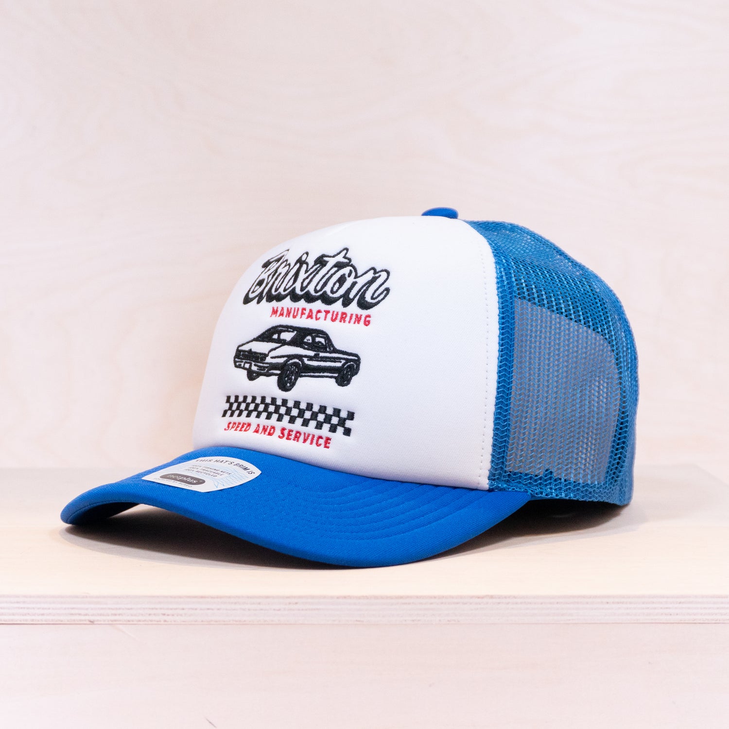 Brixton Speed And Service Foam Trucker Cap Eletric Blue