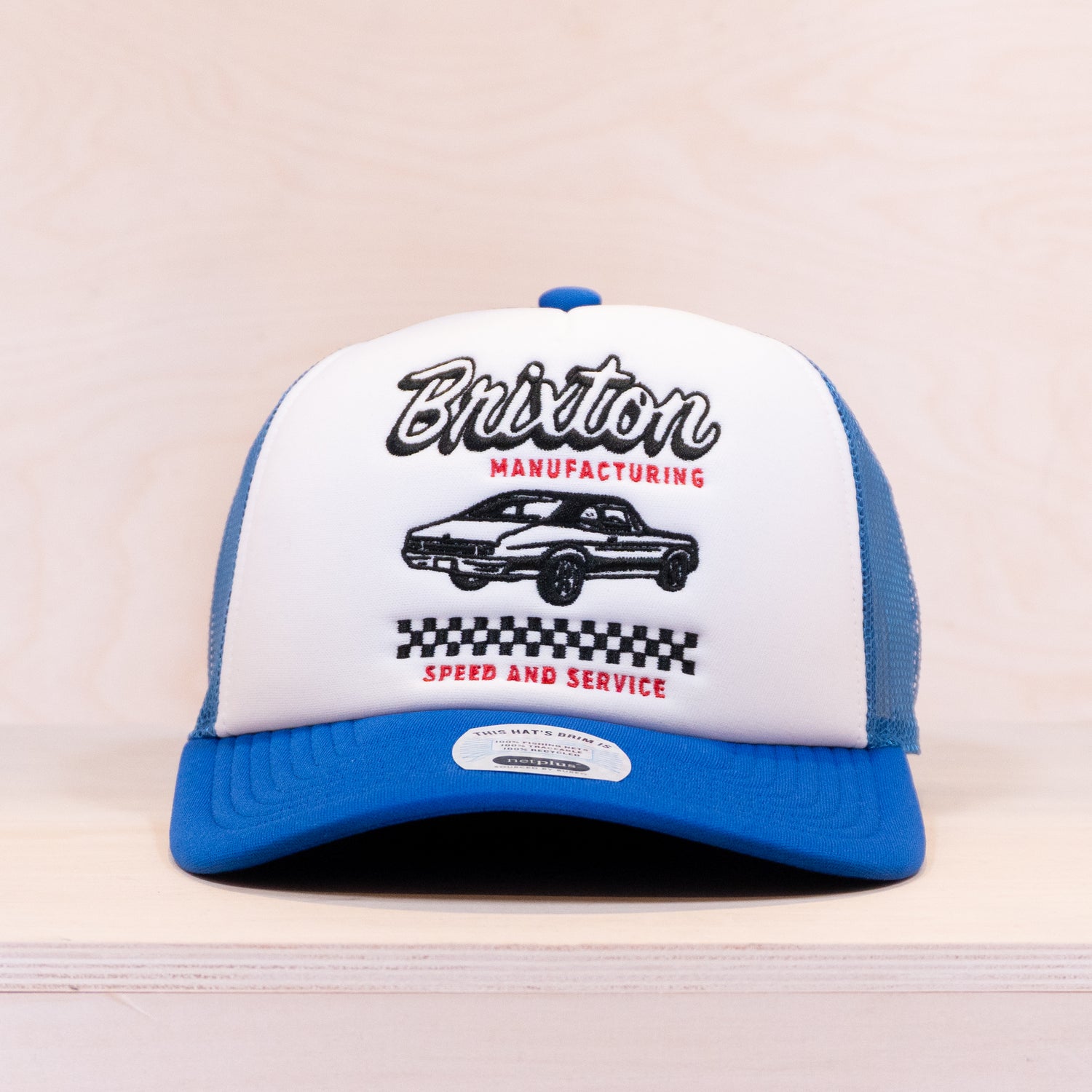 Brixton Speed And Service Foam Trucker Cap Eletric Blue