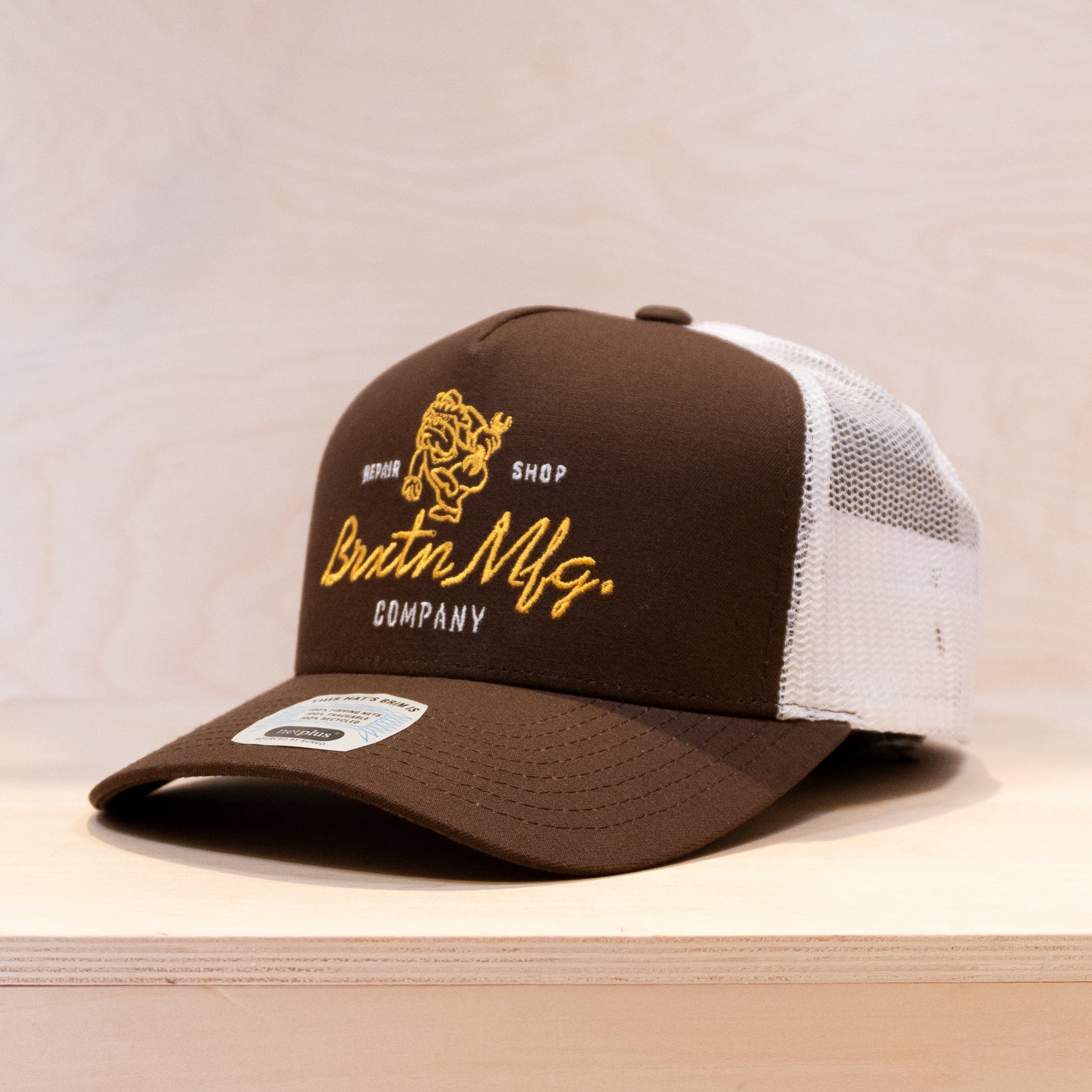Brixton Tolman Trucker Cap Pinecone/White