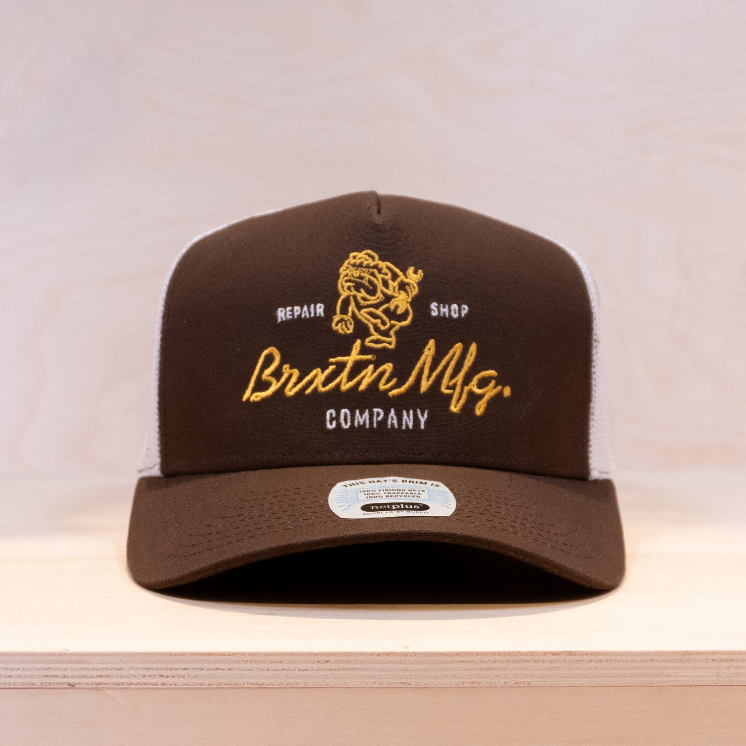 Brixton Tolman Trucker Cap Pinecone/White