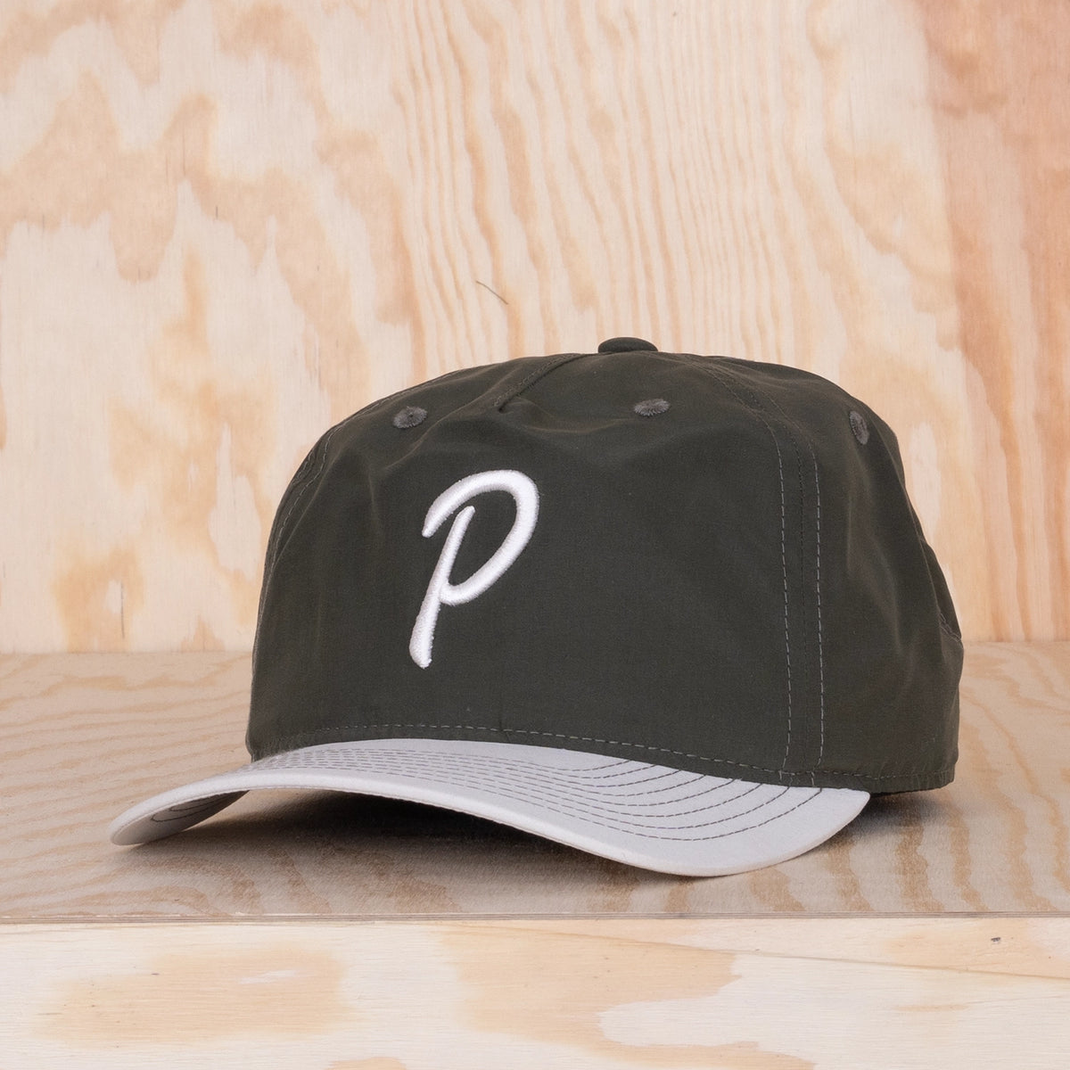 Ca'put Letter P Caddy Cap Olive / Ivory