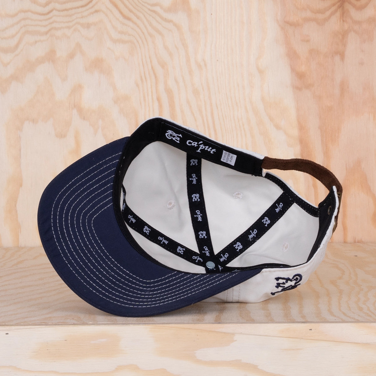 Ca'put Letter R Caddy Cap Ivory Navy