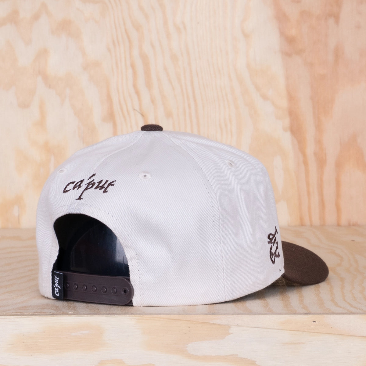 Ca'put Retro Logo Cap Ivory / Dark Brown