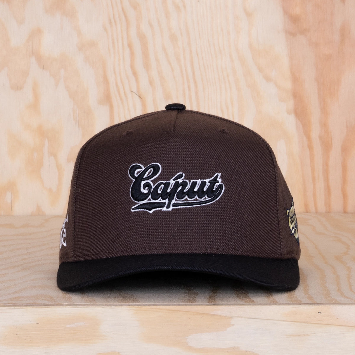 Ca'put Retro Outline Logo Cap Dk Brown / Black