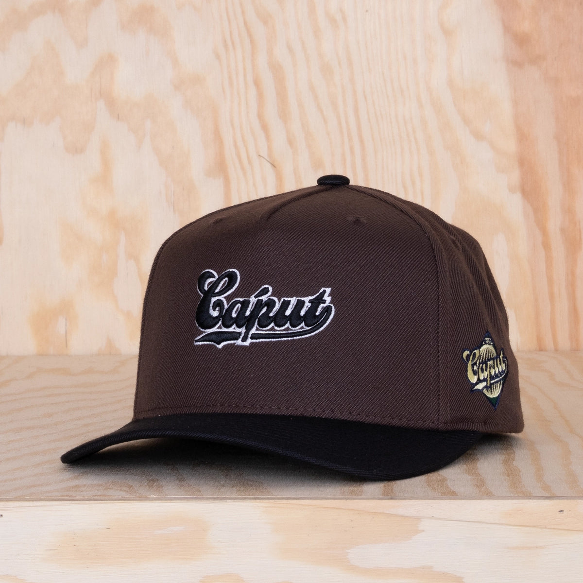 Ca'put Retro Outline Logo Cap Dk Brown / Black