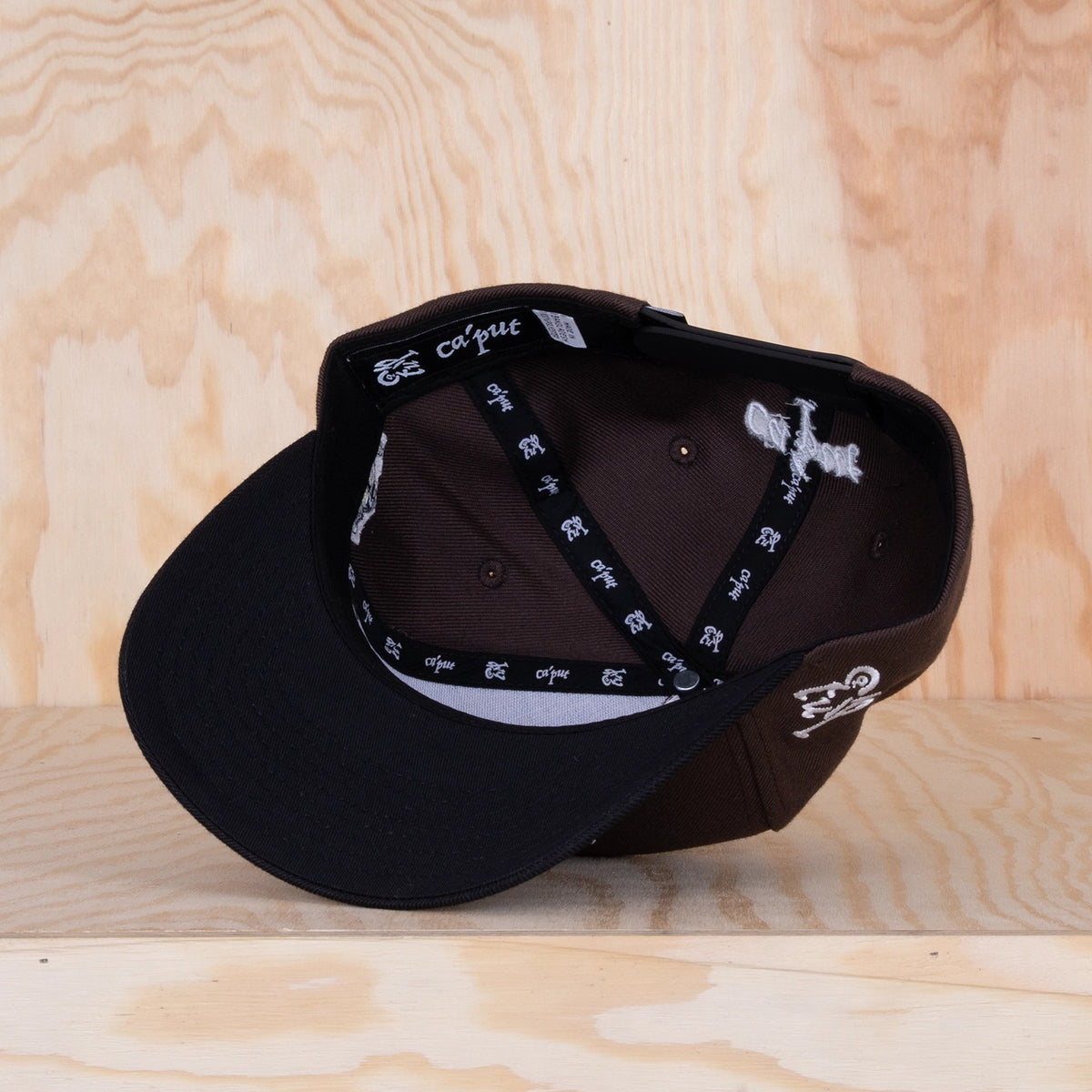 Ca'put Retro Outline Logo Cap Dk Brown / Black