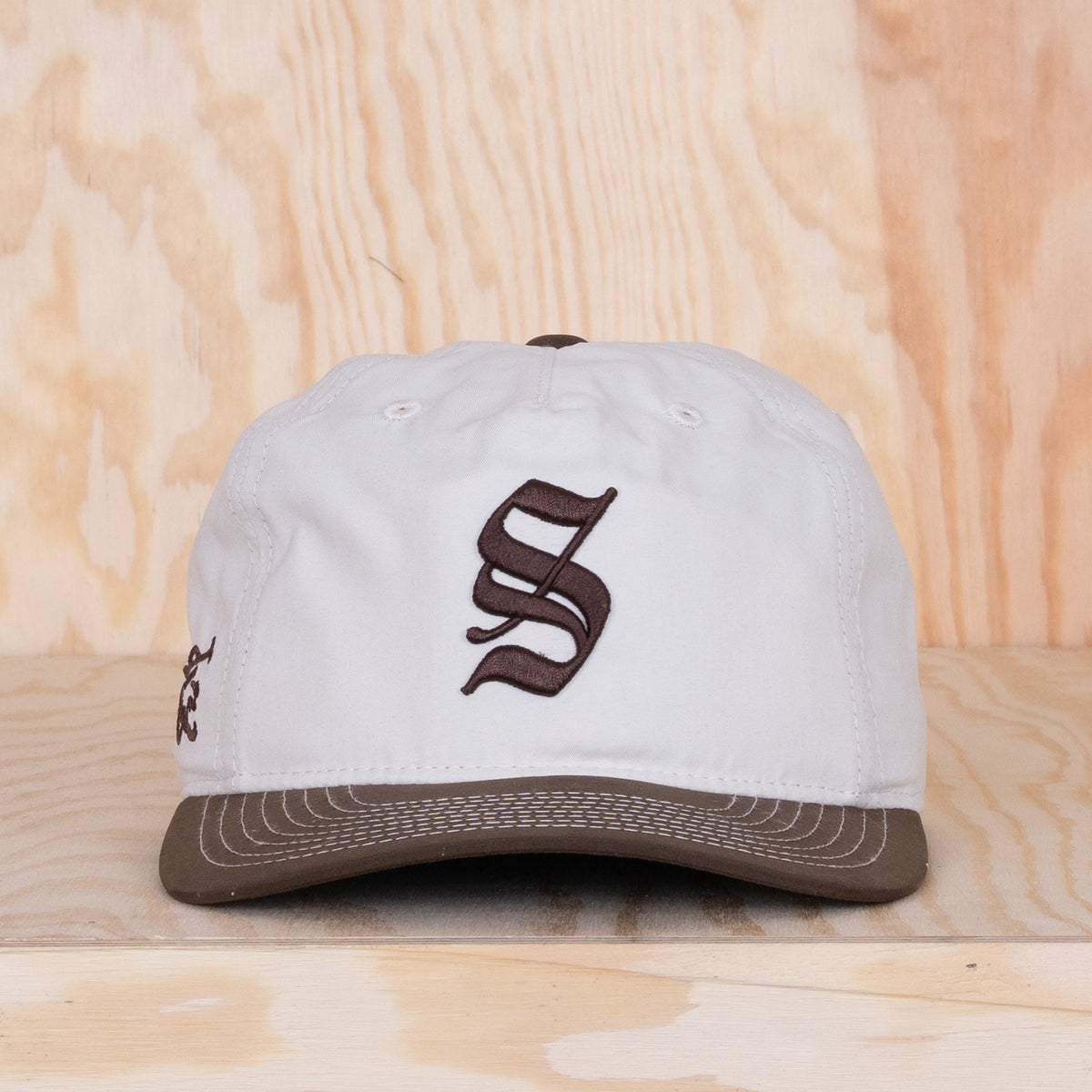 Ca'put Letter S Caddy Cap Ivory / Dark Brown