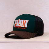 Ca´put Cartoon Logo Trucker Cap Dk Forest / Dk Brown