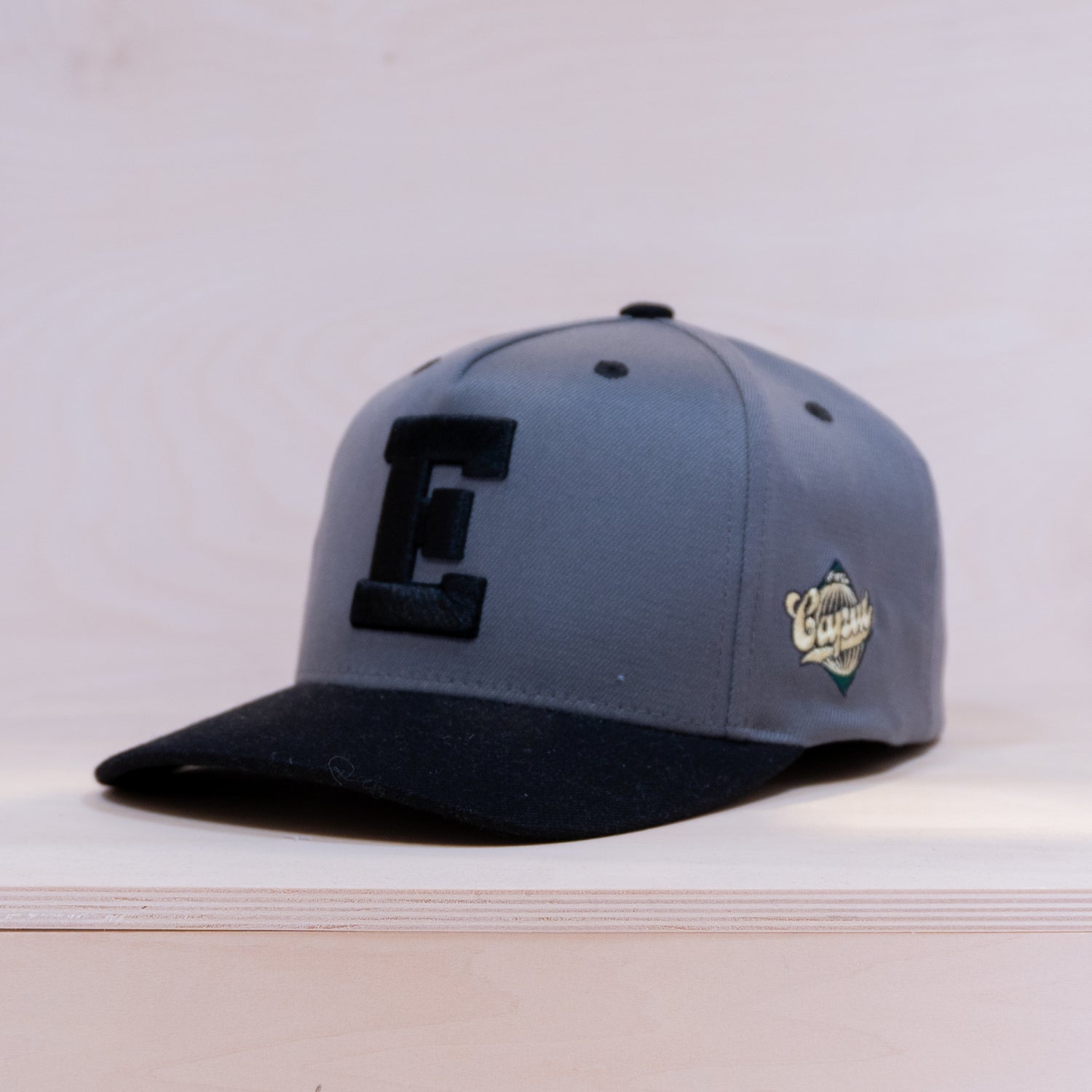 Ca'put Letter E Cap Grey/Black