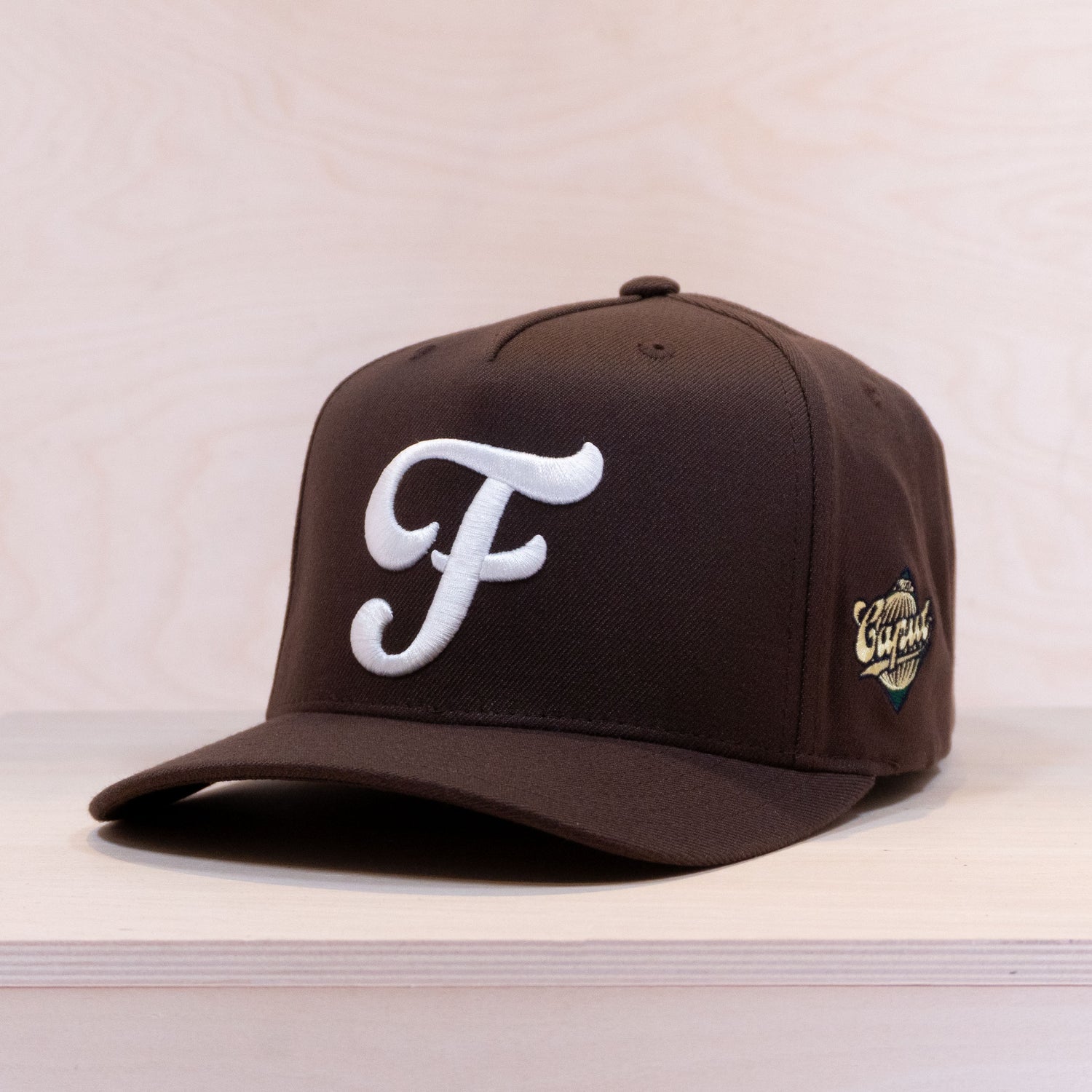Ca´put Letter F Cap Dark Brown