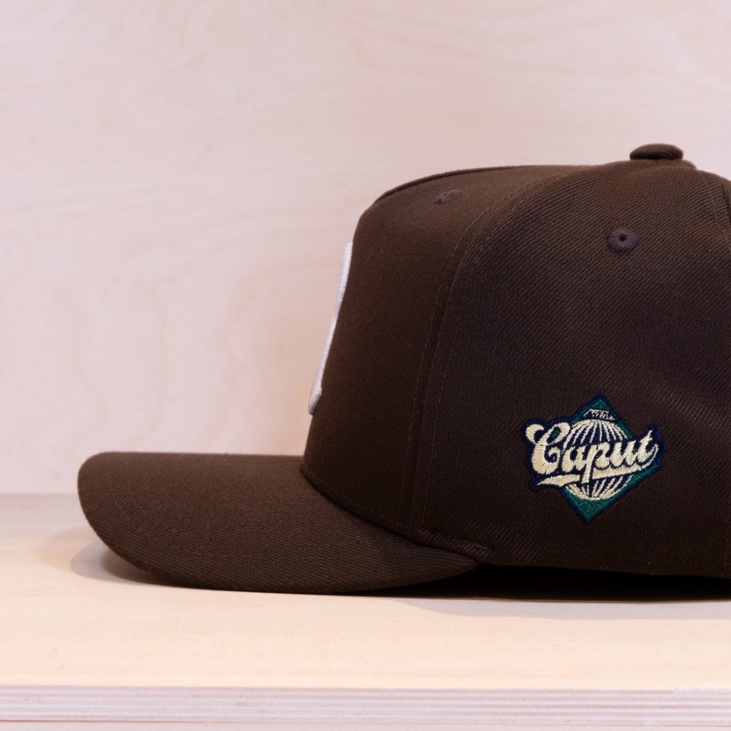 Ca´put Letter R Cap  Brown