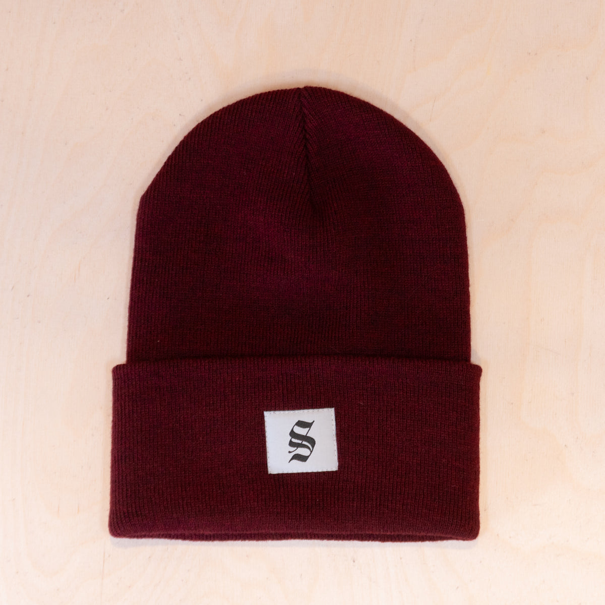 Ca´put Letter S Beanie Burgundy