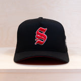 Ca´put Letter S Outline Cap Black