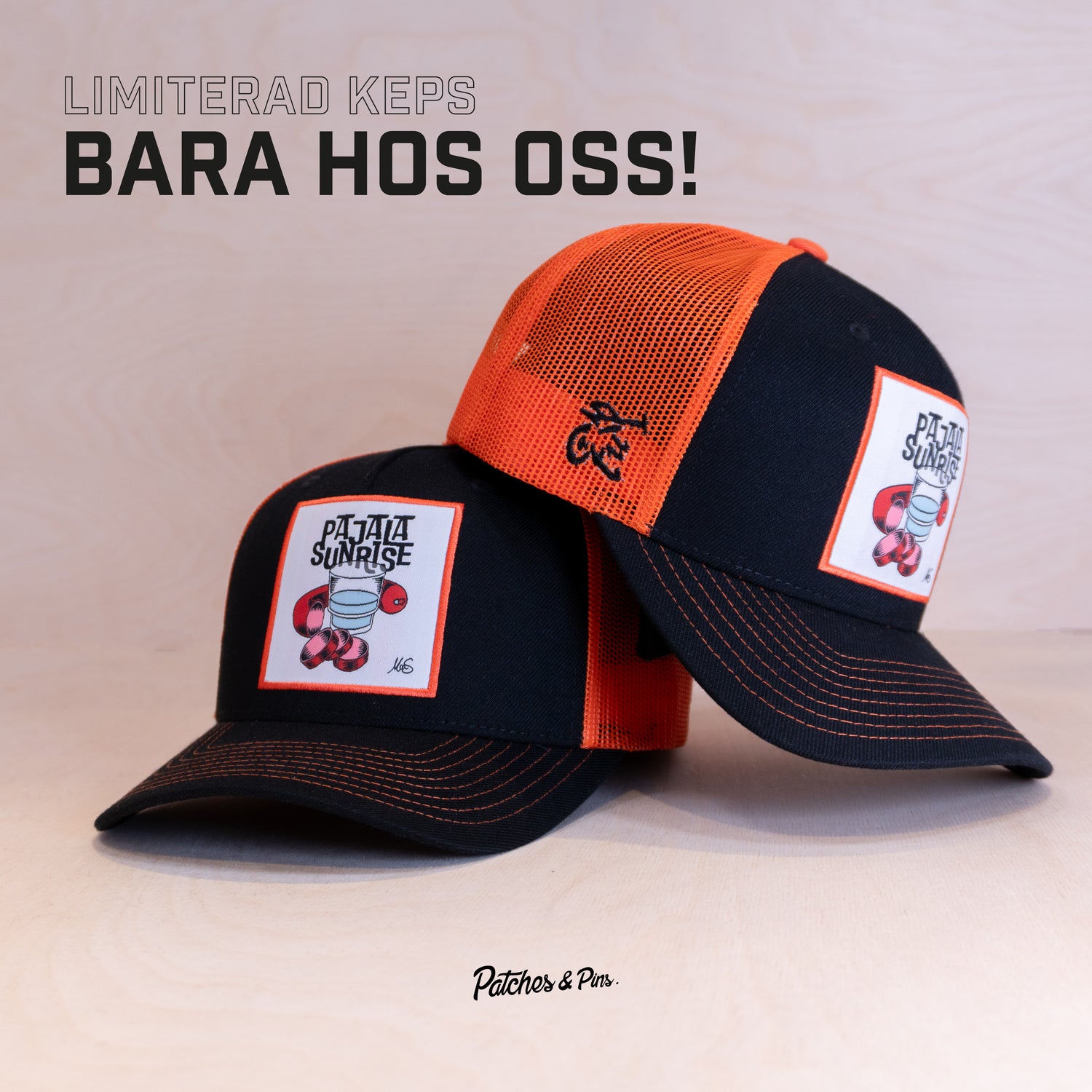 Ca´put Patches Exclusive Pajala Sunrise Trucker Cap Black/Orange