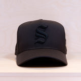 Ca´put Letter S Cap Dark Charcoal