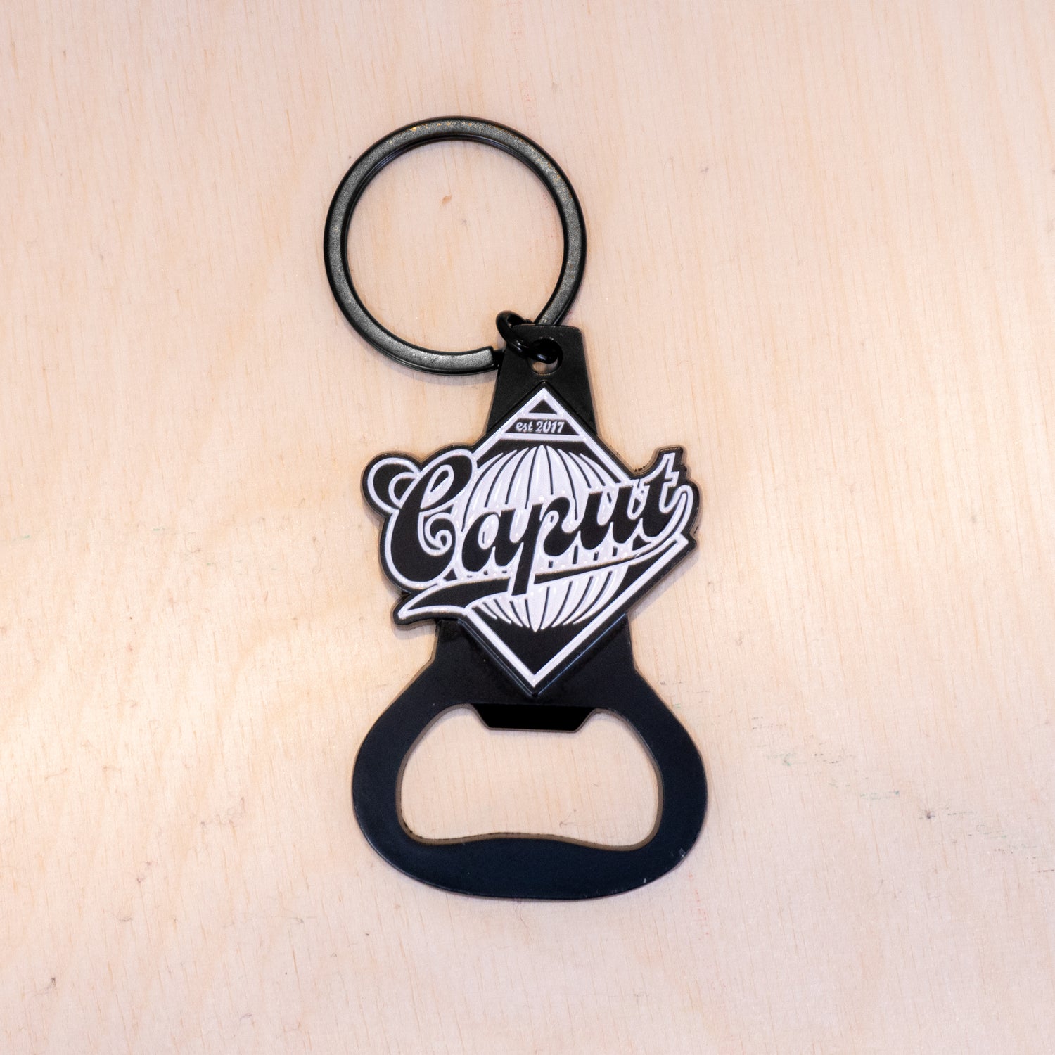Ca'put Bottle Opener Keyring Black