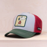 Capslab Peanuts Trucker Cap Joe Cool Beige