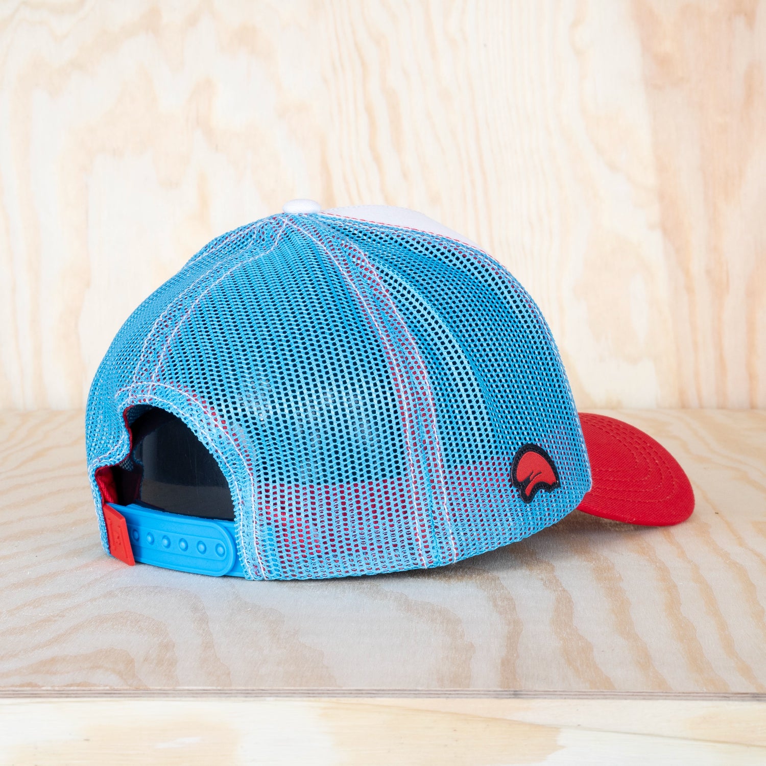 Capslab Smurfs Papa Square Patch Trucker Cap White/Blue