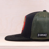 Capslab Looney Tunes Flat Brim Trucker Bugs Bunny & Daffy Green/Black