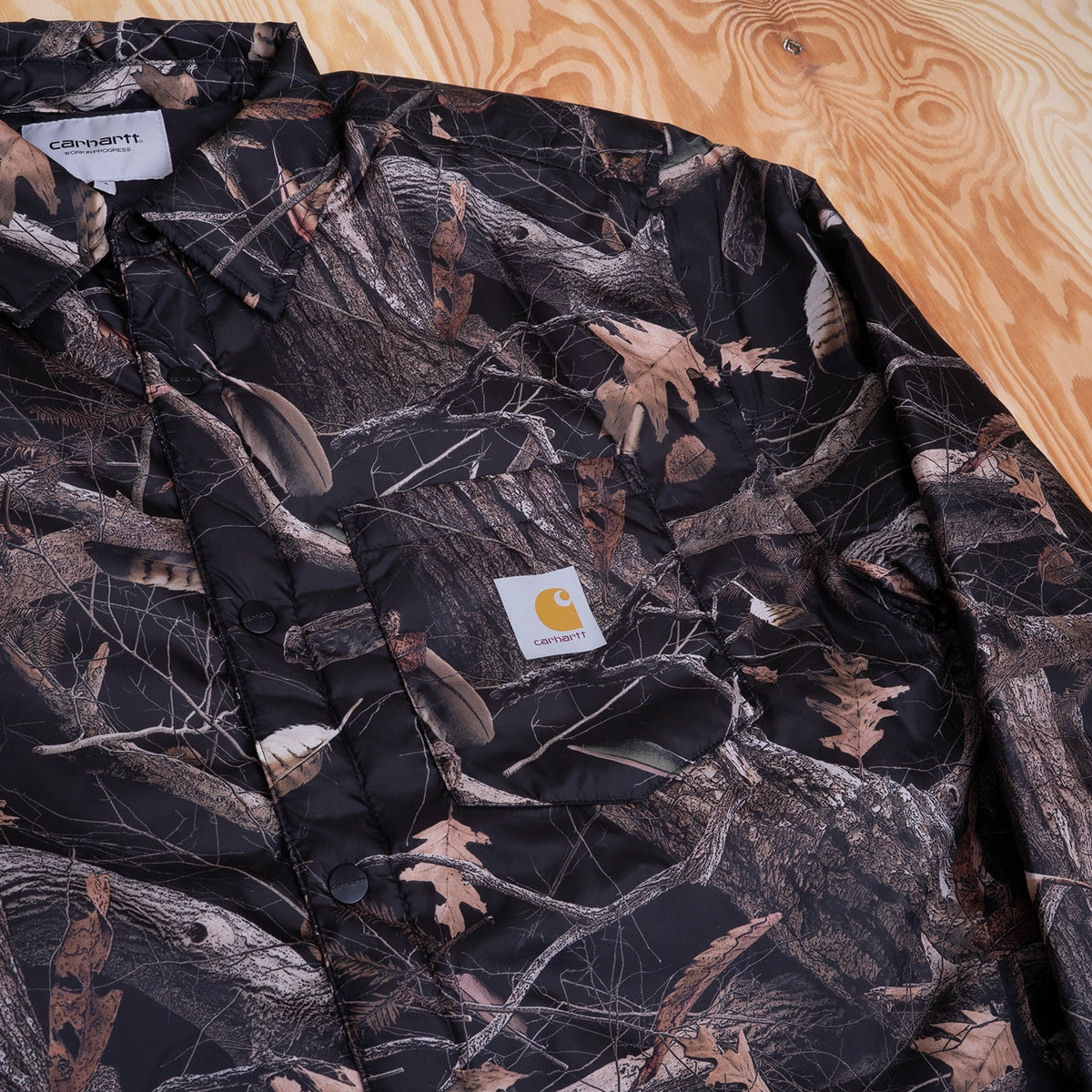 Carhartt Kandler Liner Jacket Black Camo Feather Tree/Black