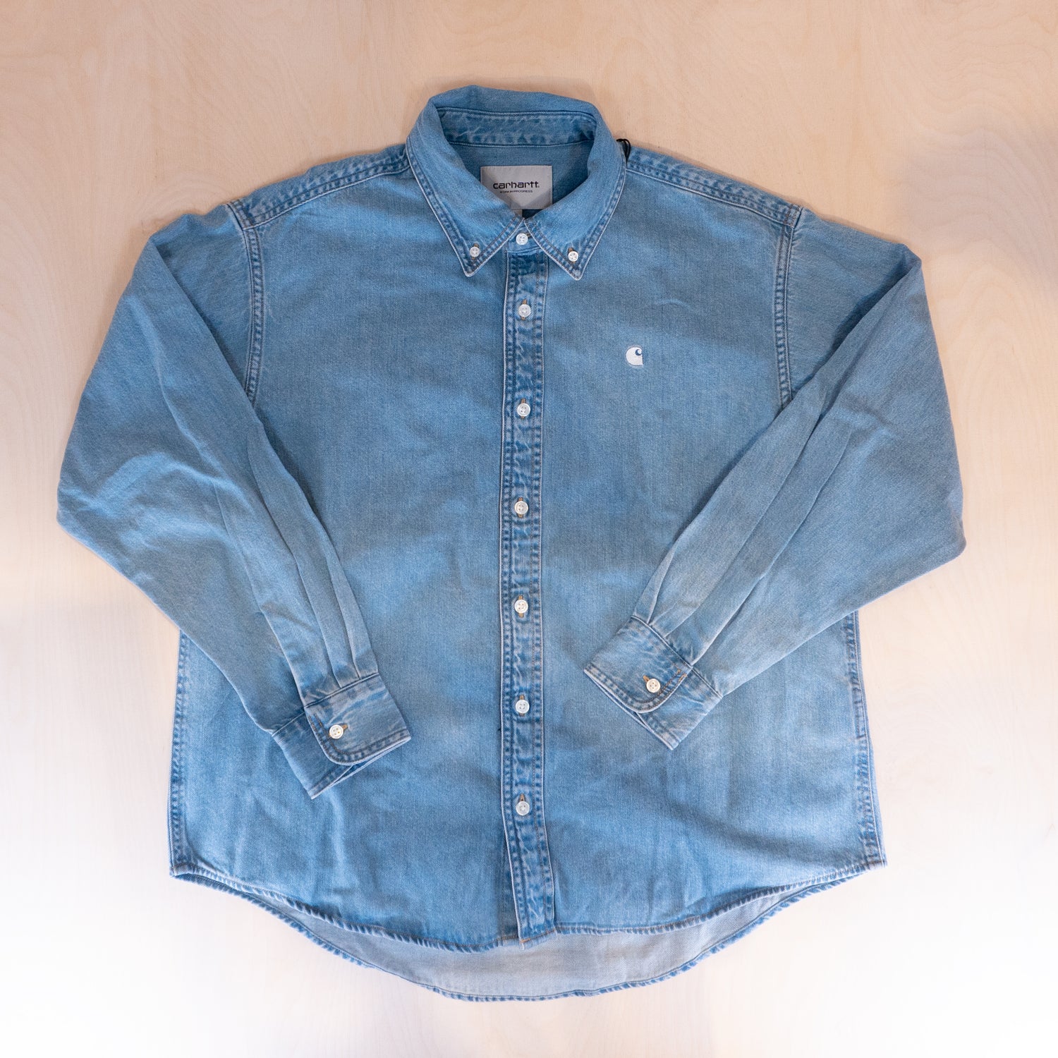 Carhartt L/S Lucas Shirt Blue bleached