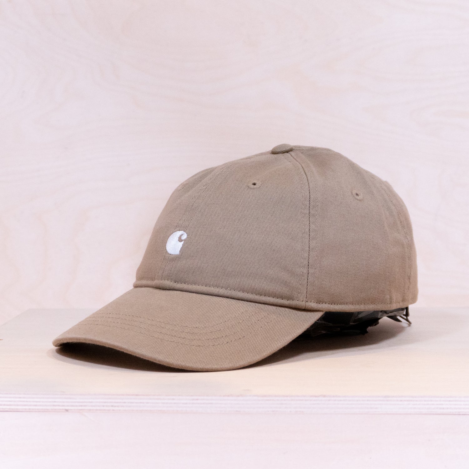 Carhartt Madison Logo Dad Cap Leather/White