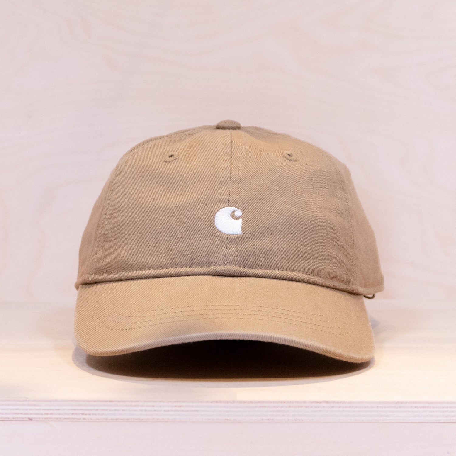 Carhartt Madison Logo Dad Cap Leather/White