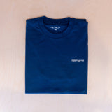 Carhartt S/S Script Embroidery T-shirt Elder/White