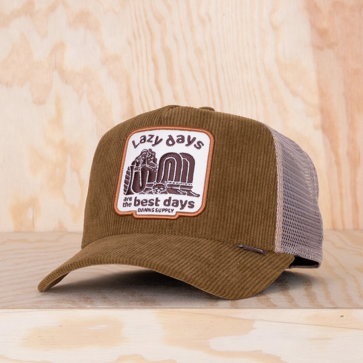 Djinns HTF Lazy Days Trucker Cap Brown/Khaki