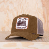 Djinns HTF Lazy Days Trucker Cap Brown/Khaki