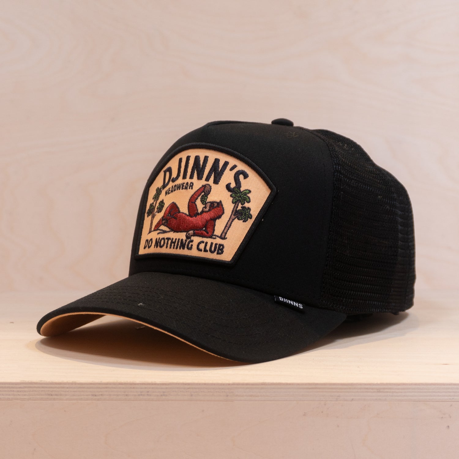 Djinns HTF DNC Sloth Trucker Cap Black