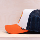 Djinns Sunday Sloth Trucker Cap White/Rust