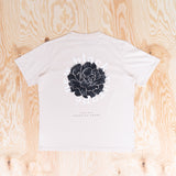 New Black Flower T-shirt Stone Beige