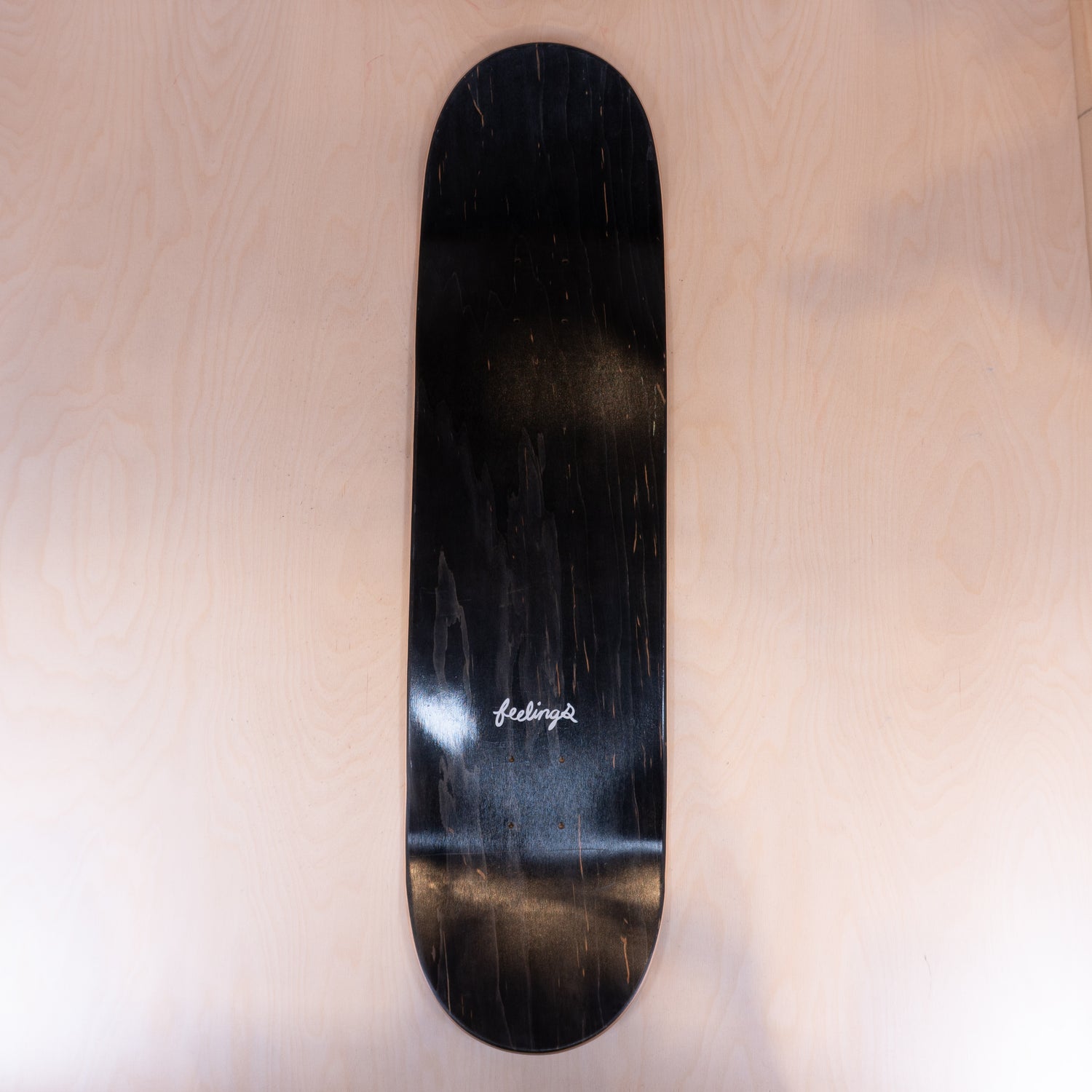 Feelings Logo black Skatedeck 8,5