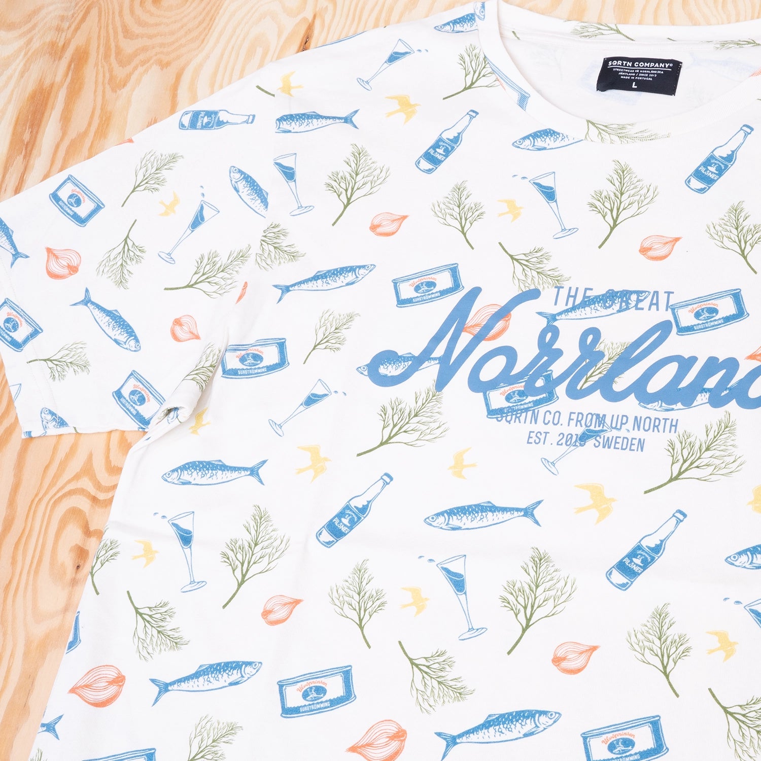 Sqrtn Great Norrland T-shirt Ulvö Natural Cotton