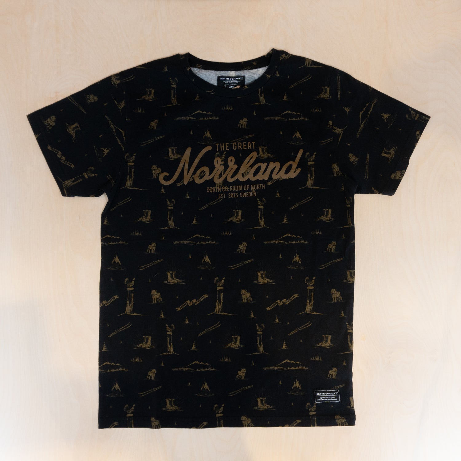 Sqrtn Great Norrland T-shirt Tegsnäs Black