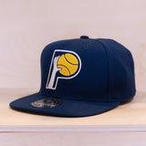 Mitchell & Ness Team Ground 2.0 Fitted Cap Indiana Pacers Navy