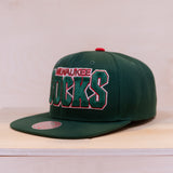 Mitchell & Ness NBA Draft Snapback Milwaukee Bucks Green