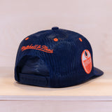 Mitchell & Ness Team Seal Vintage Trucker Cap Edmonton Oilers Blue