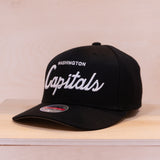 Mitchell & Ness NHL Classic Script Classic Red Snapback Washington Capitals Black