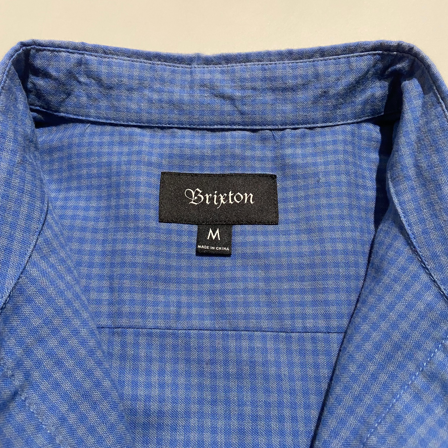 Deadstock Brixton Shortsleeve Shirt River Blue Medium