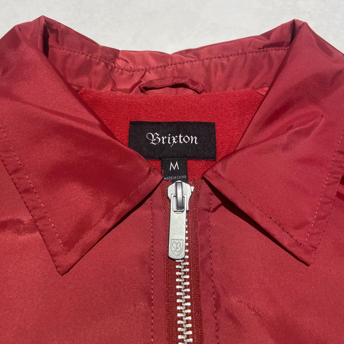 Deadstock Brixton Coach Jacket Red Medium