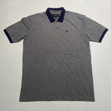 Deadstock Brixton Polo Shortsleeve Grey/Navy Medium