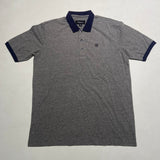 Deadstock Brixton Polo Shortsleeve Grey/Navy Medium