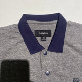Deadstock Brixton Polo Shortsleeve Grey/Navy Medium